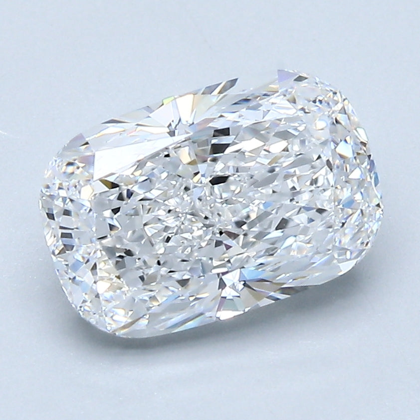 IGI Certified Lab Grown Loose Diamond, Cushion Cut 2.5 Carat TW (E-F Color VVS-VS Clarity) for Making Precious Fine Jewelry